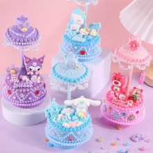 儿童DIY手工制作奶油胶音乐盒小夜灯材料包益智玩具女孩生日礼物