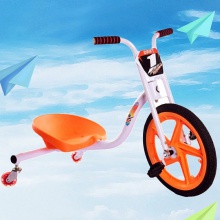 儿童漂移三轮车冰面滚轮广场娱乐脚蹬三轮漂移车儿童万向轮甩尾车