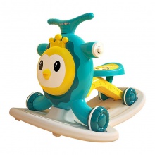 新款四合一婴儿学步车 防O型腿DUO功能儿童助步车防侧翻宝宝摇马