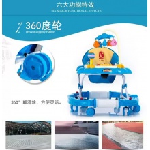 婴儿车男孩女孩学步车新生bb宝宝走路车幼儿带音乐起步车新款