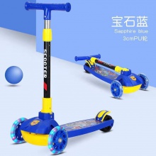 儿童滑板车1-6-12折叠米高滑板小孩折叠闪光三合一男女宝宝玩具车