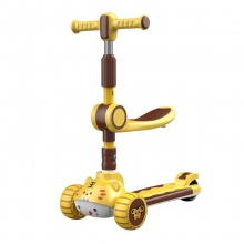 滑板车儿童款1-3-6-12岁宝宝可推可坐可骑滑男女小孩三合一童车