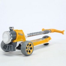 儿童滑板车1-3-8岁三合一小火车款宝宝可坐可骑男女宝宝滑行车