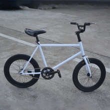 新款20寸死飞车倒刹车40刀 男女款学生倒骑电镀动作把小轮单车