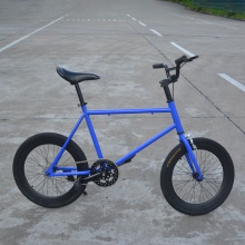 新款20寸死飞车倒刹车40刀 男女款学生倒骑电镀动作把小轮单车