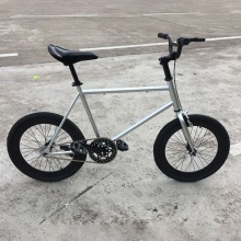 新款20寸死飞车倒刹车40刀 男女款学生倒骑电镀动作把小轮单车