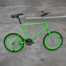 厂家供应高碳钢20寸死飞车迷你活飞倒刹40刀死飞自行车自行车