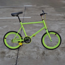 厂家供应高碳钢20寸死飞车迷你活飞倒刹40刀死飞自行车自行车