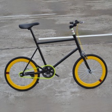 厂家供应高碳钢20寸死飞车迷你活飞倒刹40刀死飞自行车自行车