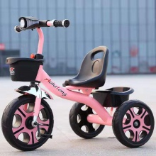 新款儿童三轮车脚踏车2-3-5小孩单车自行车宝宝童车头灯三轮车