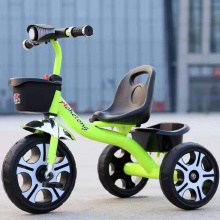 新款儿童三轮车脚踏车2-3-5小孩单车自行车宝宝童车头灯三轮车