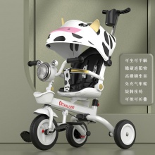 D昩可躺可折叠婴儿童三轮车手推车宝宝脚踏车6个月——6岁音乐自