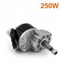 自行车改装电动车电机12V24V250W三轮车电机减速马达