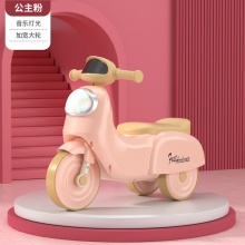 儿童三轮车脚踏动力车宝宝溜溜车可推行彩灯小孩玩具车可坐滑滑车