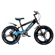 一体轮山地车彩色轮胎20寸带后衣架大童公路车带减震赛车