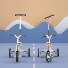 婴儿可折叠儿童三轮车婴儿平衡自行车推车自行车婴儿儿童三轮车4合1儿童三轮车