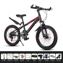 儿童自行车山地车男女孩6-8-12岁15小中学生单车赛车减震 碟刹变速