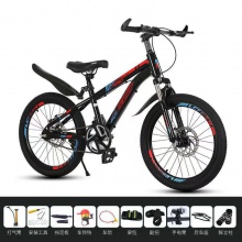 儿童自行车山地车男女孩6-8-12岁15小中学生单车赛车减震 碟刹变速