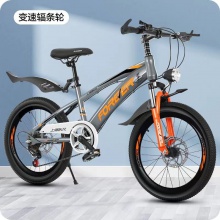 新款山地儿童自行车可变速带减震前后双碟刹6-14中大童学生车