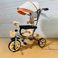 儿童三轮车脚踏车新款遮阳棚骑行车控制方向防侧翻童车厂