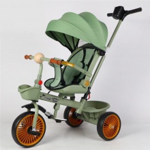儿童三轮车脚踏车手推大号轻便自行车1-3-6岁大座椅可坐可骑户外