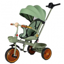 儿童三轮车脚踏车手推大号轻便自行车1-3-6岁大座椅可坐可骑户外
