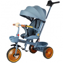 儿童三轮车脚踏车手推大号轻便自行车1-3-6岁大座椅可坐可骑户外