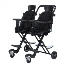 新款双胞胎溜娃二胎车手推车带刹车四轮外出轻便可折叠可换向可躺