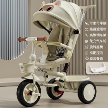 高景观儿童三轮车可躺可坐遛娃神器1-6岁3宝宝婴儿手推脚踏车