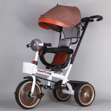 儿童手推车四合一儿童手推三轮车宝宝推车玩具车音乐灯光童车