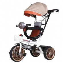 儿童手推车四合一儿童手推三轮车宝宝推车玩具车音乐灯光童车