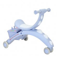 新款DUO功能儿童学步车溜溜滑行三轮车带音乐盒灯光可骑可推闪光轮