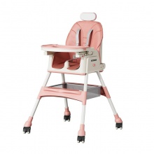 宝宝婴儿餐椅大号可折叠带轮子可调节平躺多功能男女宝宝婴儿餐椅