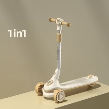 新设计50毫米宽聚氨酯闪光轮4合一儿童玩具儿童踢踏板车