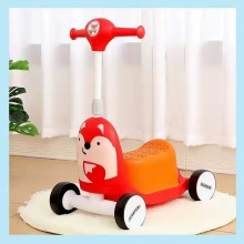 新款小黄鸭滑板车儿童多种功能可坐可滑滑板车男孩女孩单脚溜溜车