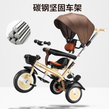 儿童三轮脚踏车1-3-5轻便宝宝自行车小孩子2-6岁大号手推车