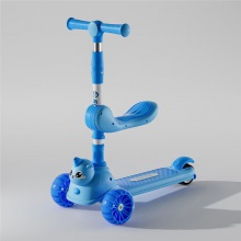 儿童滑板车1-3岁宝宝卡通小孩溜溜车3-6男孩女孩6-12单脚滑滑车