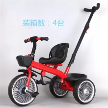 儿童三轮车脚踏车宝宝手推三轮车初学者自行车1-5岁车推把三轮车