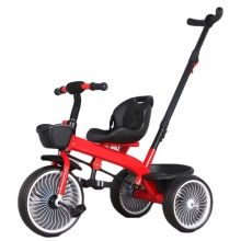 儿童三轮车脚踏车宝宝手推三轮车初学者自行车1-5岁车推把三轮车