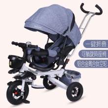 可躺儿童三轮车折叠脚踏车宝宝手推车1-3-5婴幼儿推车小孩童车