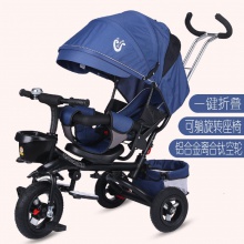 可躺儿童三轮车折叠脚踏车宝宝手推车1-3-5婴幼儿推车小孩童车