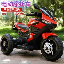儿童电动摩托车带音乐儿童电摩托带灯光早教功能