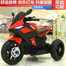 儿童电动摩托车带音乐儿童电摩托带灯光早教功能
