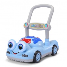 青蛙学步车带早教音乐婴儿助步手推车不侧翻带增重婴儿四轮小推车