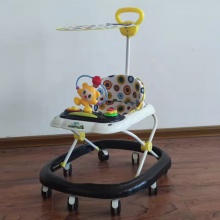 工厂新设计高销量乘车音乐玩具幼儿圆形活动3合1婴儿学步车