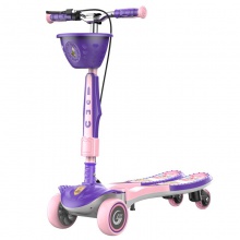 儿童蛙式滑板车3-12岁8男女孩初学者宝宝双脚四轮溜溜滑滑划板车