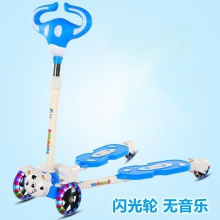 儿童滑板车1一3一6-12岁男孩女童蛙式小孩双脚宝宝剪刀滑滑溜溜车