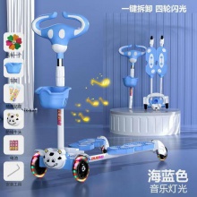 儿童滑板车1一3一6-12岁男孩女童蛙式小孩双脚宝宝剪刀滑滑溜溜车