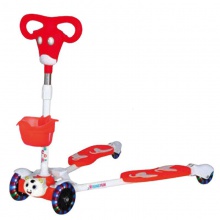 滑板车大童儿童车双脚分开2-9岁闪光四轮剪男女孩宝宝脚踩滑行车