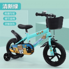 小童自行车3-5岁男孩女孩辅助轮脚踏车带车筐脚踏自行车赠品车